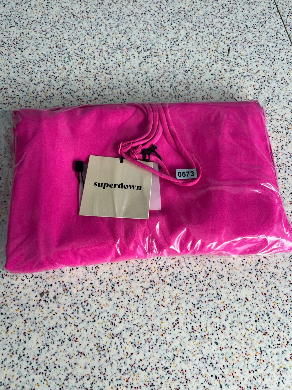 superdown Addison Hot Pink Spaghetti Strap Maxi Dress Side Slit Women’s Size XS - Picture 11 of 11